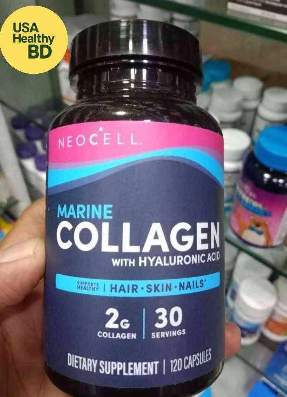 Neocell Marine Collagen With Hyaluronic Acid, 120 Capsules