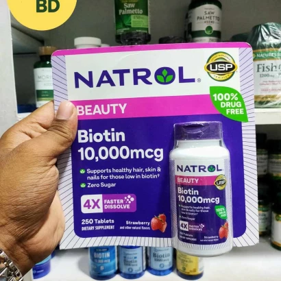 Natrol Biotin 10,000 mcg. Fast Dissolve Tablets, 250 count